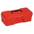Quantum Storage Systems Tool Box, Polypropylene, Red, 12 in W x 5-1/2 in D x 4 in H RTB12